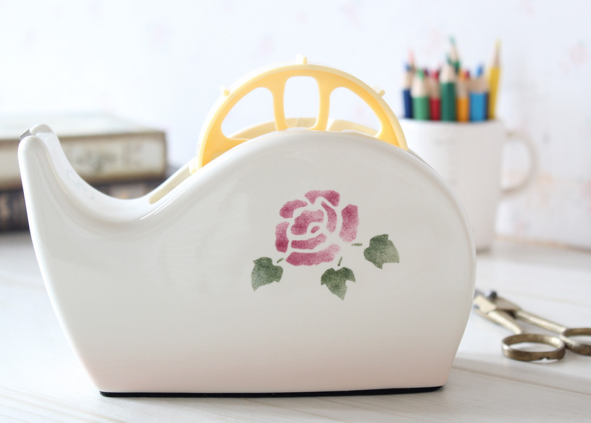 マニー ローズ 陶器 テープカッター