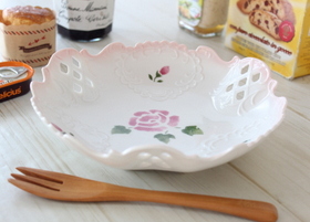 マニーローズ 陶器 バロックアナイス ボウルL