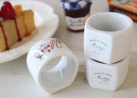 マニーロココ 陶器 ナプキンリング
