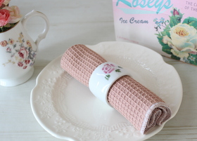 マニーローズ 陶器 ナプキンリング