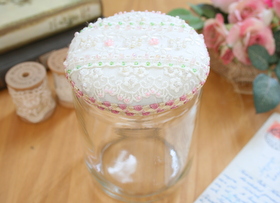 ビーズ刺繍ジャー(L)C