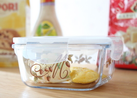 マニーロココ ガラス スクエアコンテナM