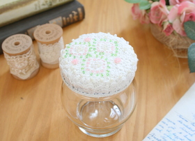 ビーズ刺繍ジャー(M)A
