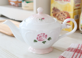 マニー ロンドローズ 陶器 ティーポット