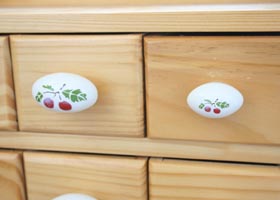 マニー ポショアール・ドゥ・スリーズ 陶器 オーバル型ノブL(RE)