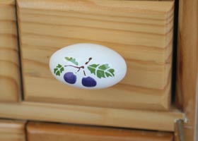 マニー ポショアール・ドゥ・スリーズ 陶器 オーバル型ノブL(BL)