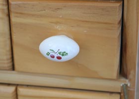 マニー ポショアール・ドゥ・スリーズ 陶器 オーバル型ノブS(RE)