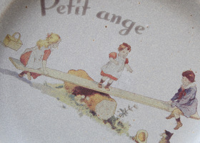 マニー プティタンジュ 和陶器 ケーキプレート(ブルー)