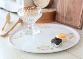 イマン ダイアナローズ 陶器 丸プレートL