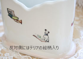 マニー プチメゾン 陶器 カードスタンド