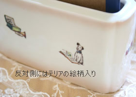 マニープチメゾン 陶器 メモ&ペンスタンド
