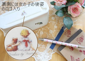 マニープチメゾン 陶器 メモ&ペンスタンド