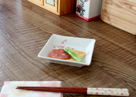 イマン かほり 陶器 角皿小