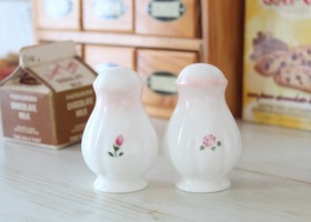 メゾンドマニー ローズ 陶器 ラフレゾン ソルト&ペッパー