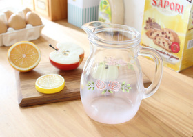 マニー ステンシルローズ Gガラス ジャグS