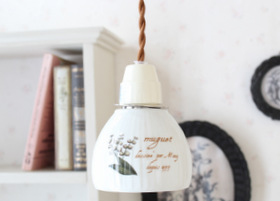 マニー ミュゲ 陶器 ジュポン型ペンダントコード