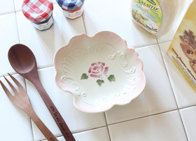 マニー ローズ 陶器 ペタル・ミニプレート