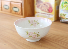 イマン ダイアナローズ 陶器 雪粉引茶碗小