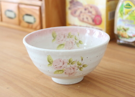 イマン ダイアナローズ 陶器 雪粉引茶碗大