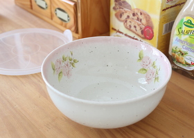 イマン ダイアナローズ 陶器 雪粉引ノンラップボウルL