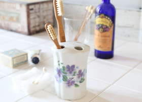 マニー ヴィオレ 陶器 ハブラシスタンド