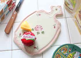 マニー ローズ 陶器 ペタル・チーズボード