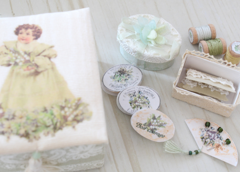 ボンクラージュ 布製品 すずらんのミニチュアセット