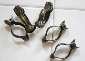 マニー GC いぶしカフェカーテンクリップ 10ケセット