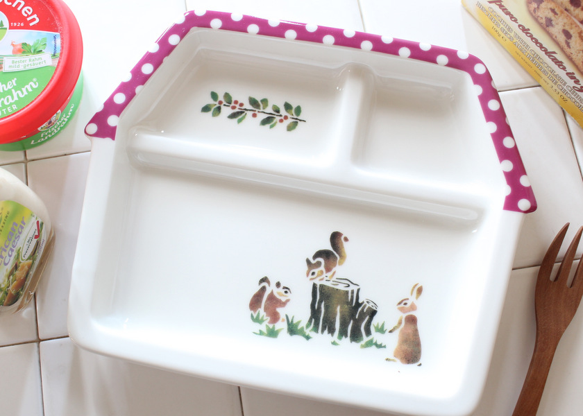 マニー レコルト 陶磁器 キッズプレート