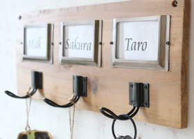 マニー グランシュマン 3フック・3ネームプレート