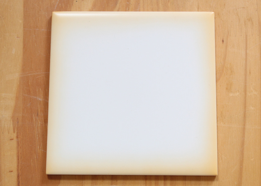 マニー 陶器 11cm タイル(ぼかしイエロー)