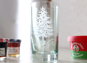 マニー クリスマス ガラス タンブラー(Gr)