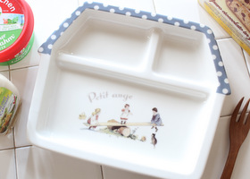 マニー プティタンジュ 陶磁器 キッズプレート