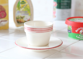 マニー グランシュマン ラインデミタス カップソーサー レッド