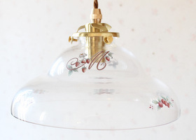 マニーロココ ガラス ワイドベル型シェード(クリアー)