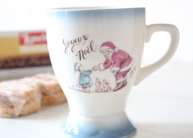 メゾンドマニー クリスマス陶器 ベルマグ (子供・ブルー)