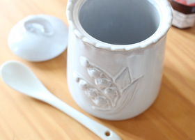 マニー GC ミュゲ・すずらん陶器 キャニスター