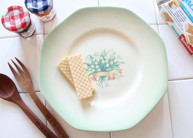 マニー エルブ 陶器 ケーキプレート