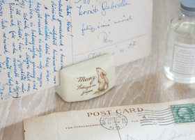 メゾンドマニー うさぎ 陶器 カードスタンドS