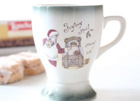 メゾンドマニー クリスマス陶器 ベルマグ(子供・グリーン)