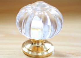 マニー クリアーパンプキンノブ (S)