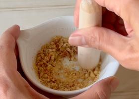 メゾンドマニー ヴィオレ 陶器 スタッキングキッチンツール ミニすり鉢(すり棒付き)
