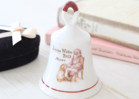 マニー クリスマス陶器 テーブルベル(テリア)