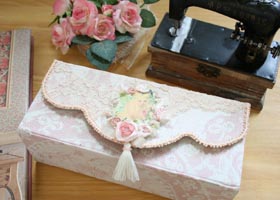 ボンクラージュ 布製品 裁縫ボックス(バラ)