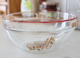 マニーロココ ガラス ボウルL