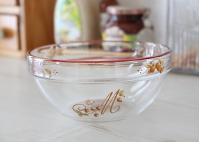 マニーロココ ガラス ボウルМ