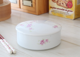 イマン かほり 陶器 重箱小(蓋付)