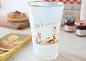 マニー プティタンジュ ミルクガラス ロングタンブラー