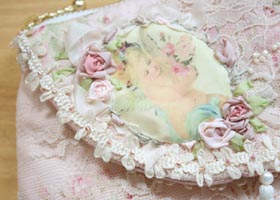 ボンクラージュ 布製品 ポーチ バラ