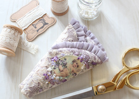 ボンクラージュ 布製品 はさみケース スミレ